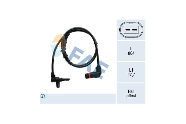 Abs Sensörü Ön Sağ veya Sol FAE 78529