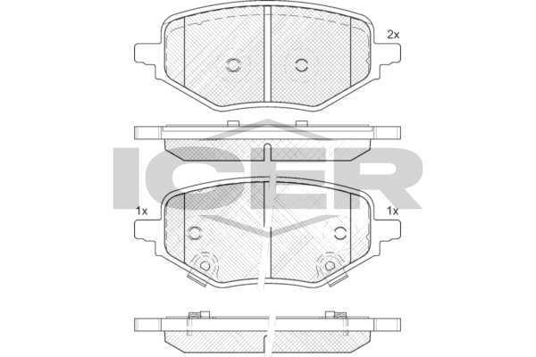 Fren Disk Balata Arka MG ZS EV (01.2021->)  VALEO 671964