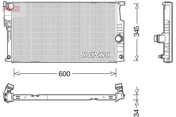 Su Radyatörü  BMW 3 Serisi Sedan (F30)(2011->)  DENSO DRM05004