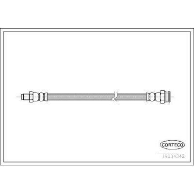 Fren Hortumu Arka Sağ veya Sol Abarth Punto (199)(2012->)  OPEL ORJINAL 13363236