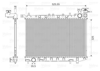 Su Radyatörü  VALEO 732405  214100M003 214000M100 21400OM100 21410-0M003 214100M100 21410-0M100 214100M703 21410-0M703 214100M000 2141058Y10 2141058Y11 21410OM100
