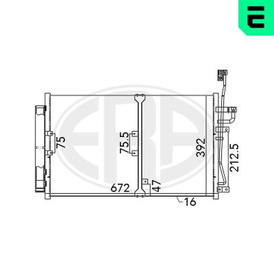 Klima Radyatörü  Chevrolet Captiva (2006->)  ERA 667140