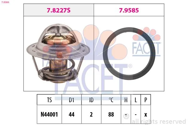 Termostat  Chevrolet Aveo HB (2008->)  GVA 5190002