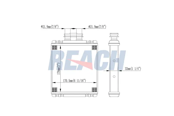 Kalorifer Radyatörü  Audi S1 Sportback (8XF)(2014->)  VEKA 41-4413B