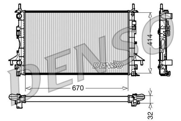 Su Radyatörü  DENSO DRM23084