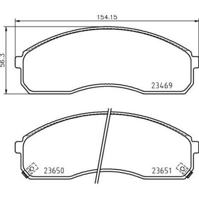 Fren Disk Balata Ön Kia Carnival (1999->)  BREMBO P 30 091