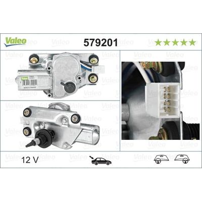 Silecek Mekanizma Motoru Arka MG Rover Rover 200 (RF)(1996->)  VALEO 579201