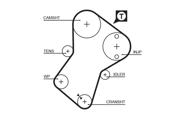 Triger Kayışı  Citroen Jumpy (10.1995->)  GATES 5049XS