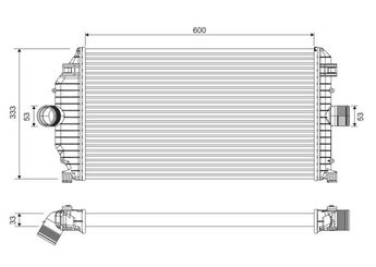 Turbo Radyatörü  VALEO 817924  7701045349 6025310508