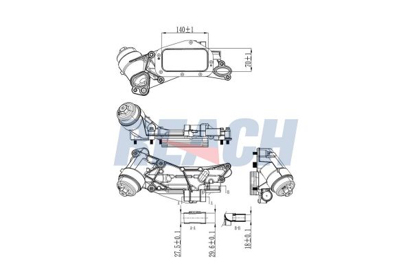 Motor Yağ Soğutucu  Opel Corsa D (2006->)  VEKA 45-3201