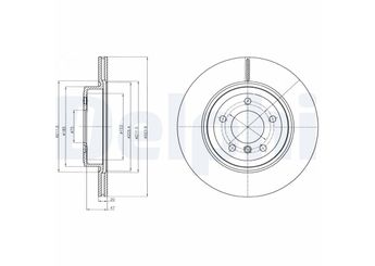 Fren Disk Ayna Arka Sağ ve Sol DELPHI BG4325C  34216782607 3421 6782 607