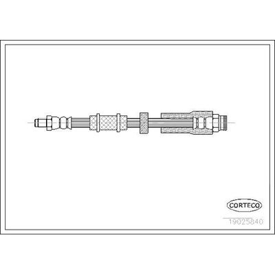 Fren Hortumu Ön Sağ veya Sol Fiat Ducato P.Van 10 (03.1994->)  MGA 51192