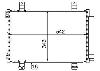 Klima Radyatörü  MAHLE AC 611 000S  93194055 4709214 9531051K00 47 09 214