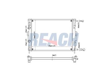 Su Radyatörü  ORİS 1445-4811A  8200115542 8200117609 8200357536