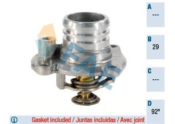 Termostat  AKD OP143132  1338004 1338421 9158251