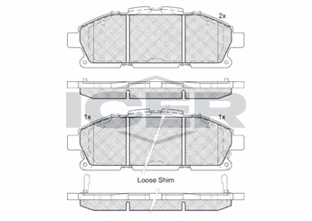 Fren Disk Balata Ön OTOZONE FDO9148-R  D10601JA0A