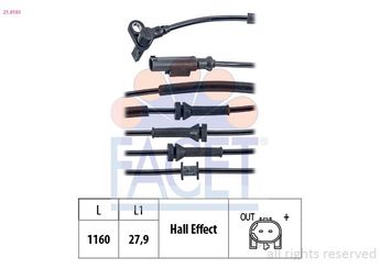 Abs Sensörü Ön Sağ FACET 21.0161  52012823 52070359 51846660