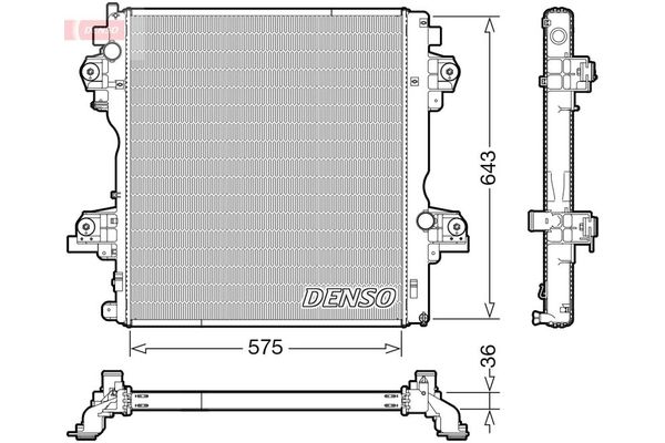 Su Radyatörü  DENSO DRM50140