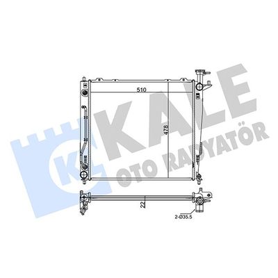 Su Radyatörü  Kia Sorento (XM)(2009->)  KALE 349260