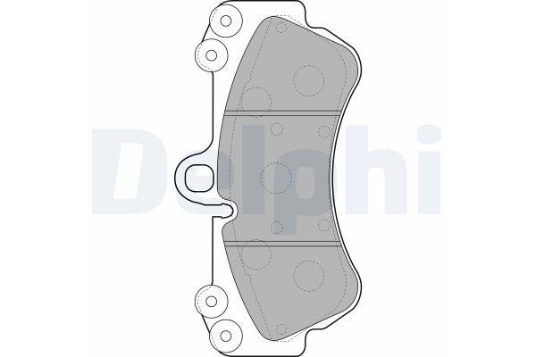 Fren Disk Balata Ön Porsche Cayenne (Typ 9PA1)(01.2007->)  DELPHI LP2057