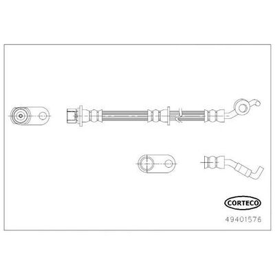 Fren Hortumu Arka Sağ Toyota Auris Touring Sports (E18)(03.2013->)  CAVO C901 161A