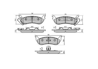 Fren Disk Balata Arka DELPHI LP2395   3W1Z2200AA 4W1Z2200AA 4W7Z2200AA 6W1Z2200AA 6W1Z2200BA XL3Z2200ZZ XL3Z2200AA XL3Z-2200-ZZ XL3Z-2200-AA F75Z2200BA F75Z-2200-BA 6W1Z-2200-BA 3W1Z2200BA 3W1Z-2200-BA