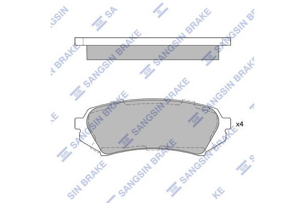 Fren Disk Balata Arka SANGSIN SP1380