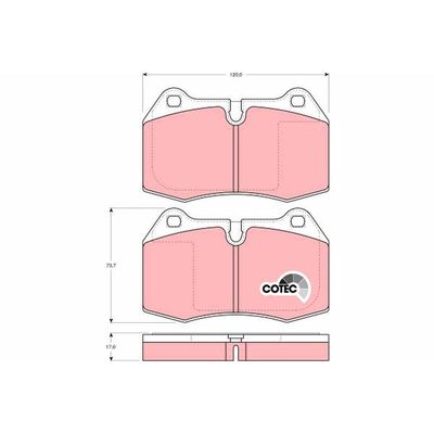 Fren Disk Balata Ön BMW 8 Serisi (E31)(1990->)  TRW GDB1269