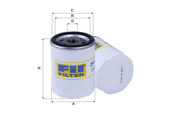 Yağ Filtresi  Lancia Thema (1985->)  FIL FILTRE ZP 523 C