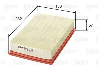 Hava Filtresi  VALEO 585286  16546EB300 NA2643 16546-EB300