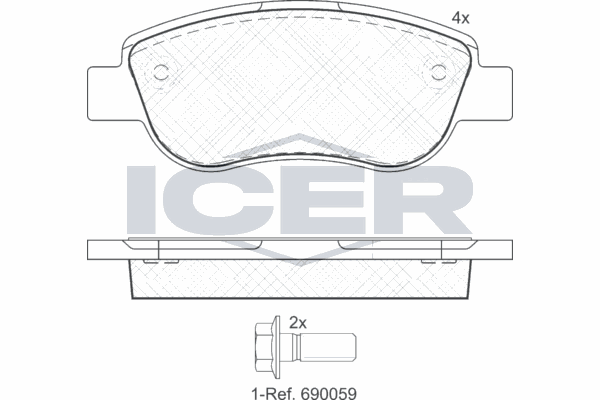 Fren Disk Balata Ön TWINS 16611