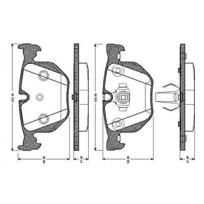 Fren Disk Balata Arka BMW 7 Serisi (E65/E66)(2001->)  BOSCH 0 986 TB2 206