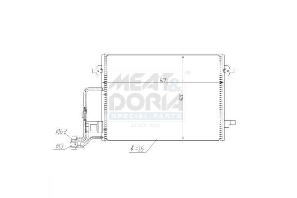 Klima Radyatörü  ORİS CVW401016
