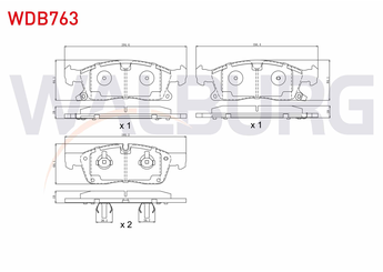 Fren Disk Balata Ön WALBURG WDB763  