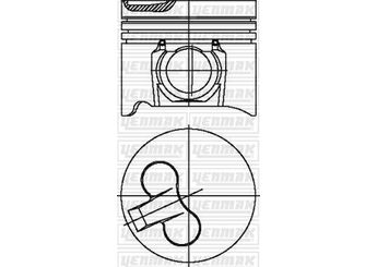 Piston (94.50MM-STD)  YENMAK 31-03534-000  31-03534-000