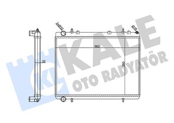 Su Radyatörü  KALE 356915  1770062j00 1770062J00000 1770062J00A00 1330K1 1330.K1 1330W4 1330.W4 1330S0 133343 1333.43 133388