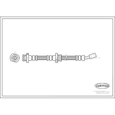 Fren Hortumu Ön Sağ Nissan Almera (N15)(07.1995->)  CORTECO 19035331