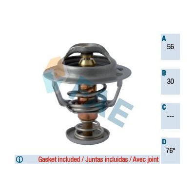 Termostat  Mitsubishi Pajero (V60/V70)(2000->)  TAMA WV56MC76.5