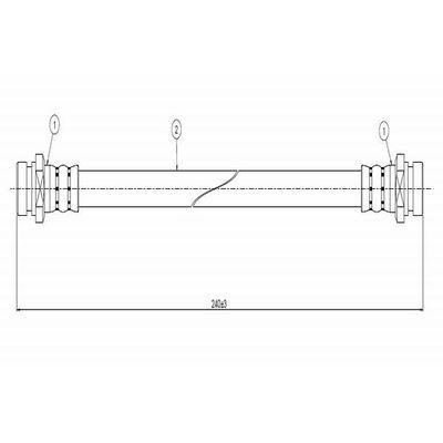 Fren Hortumu Ön Sağ veya Sol CAVO C800 238A
