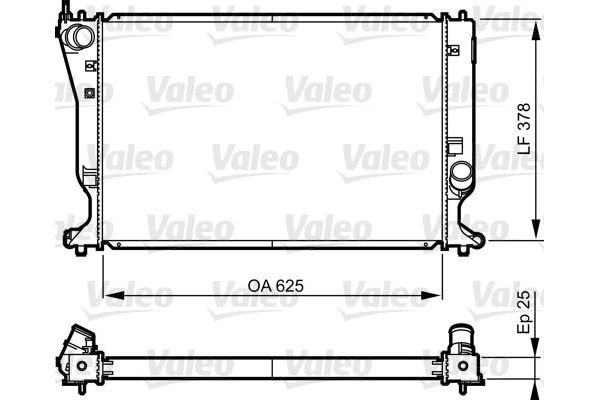 Su Radyatörü  Toyota Corolla Combi SW (E12)(2002->)  VALEO 735574