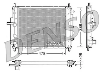 Su Radyatörü  DENSO DRM09032  DRM09032 46535007