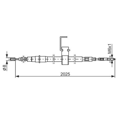 El Fren Teli Arka Sol Saab 9000 CD (1994->)  BOSCH 1 987 482 256