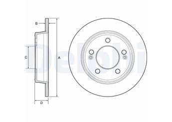Fren Disk Ayna Arka Sağ ve Sol DELPHI BG4559C  584113X300 58411A6300 584113K110 58411-3K110 58411-3X300 58411-A6300 584113Y300 S584113X300