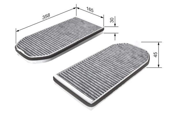 Polen Filtresi  BMW 7 Serisi (E38)(1994->)  BOSCH 1 987 432 362