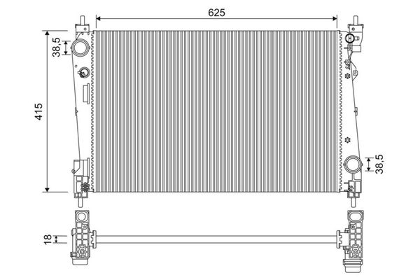Su Radyatörü  Alfa Romeo MiTo (145)(2008->)  VALEO 701956