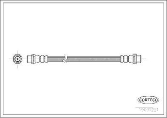 Fren Hortumu Arka Sağ veya Sol WALBURG WBH0724  2D0611775A A9044280435 9044280435