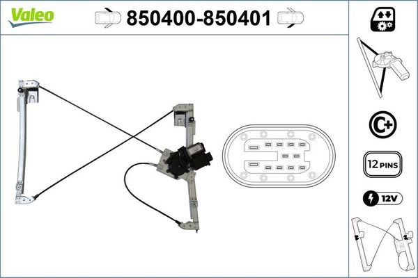 Cam Krikosu Ön Sol VALEO 850400