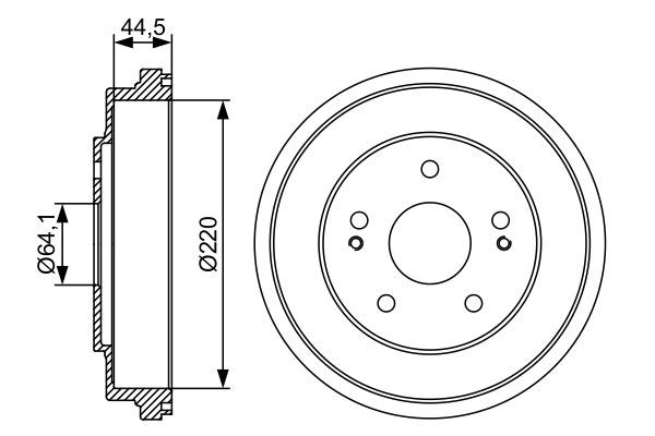 Kampana Arka Sağ veya Sol Honda CR-V (RD1/3)(01.1997->)  BOSCH 0 986 477 147