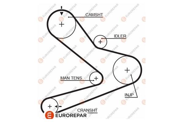 Triger Kayışı  Fiat Ducato Minibüs, Lüks (03.1994->)  EUROREPAR 1633134880