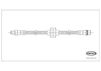 Fren Hortumu Ön Sağ veya Sol SVAC 60-0166  462100025R